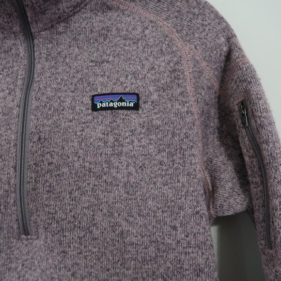 Patagonia Better Sweater 1/4 Zip Womens Medium Fleece Pullover Hazy Purple - Picture 2 of 7